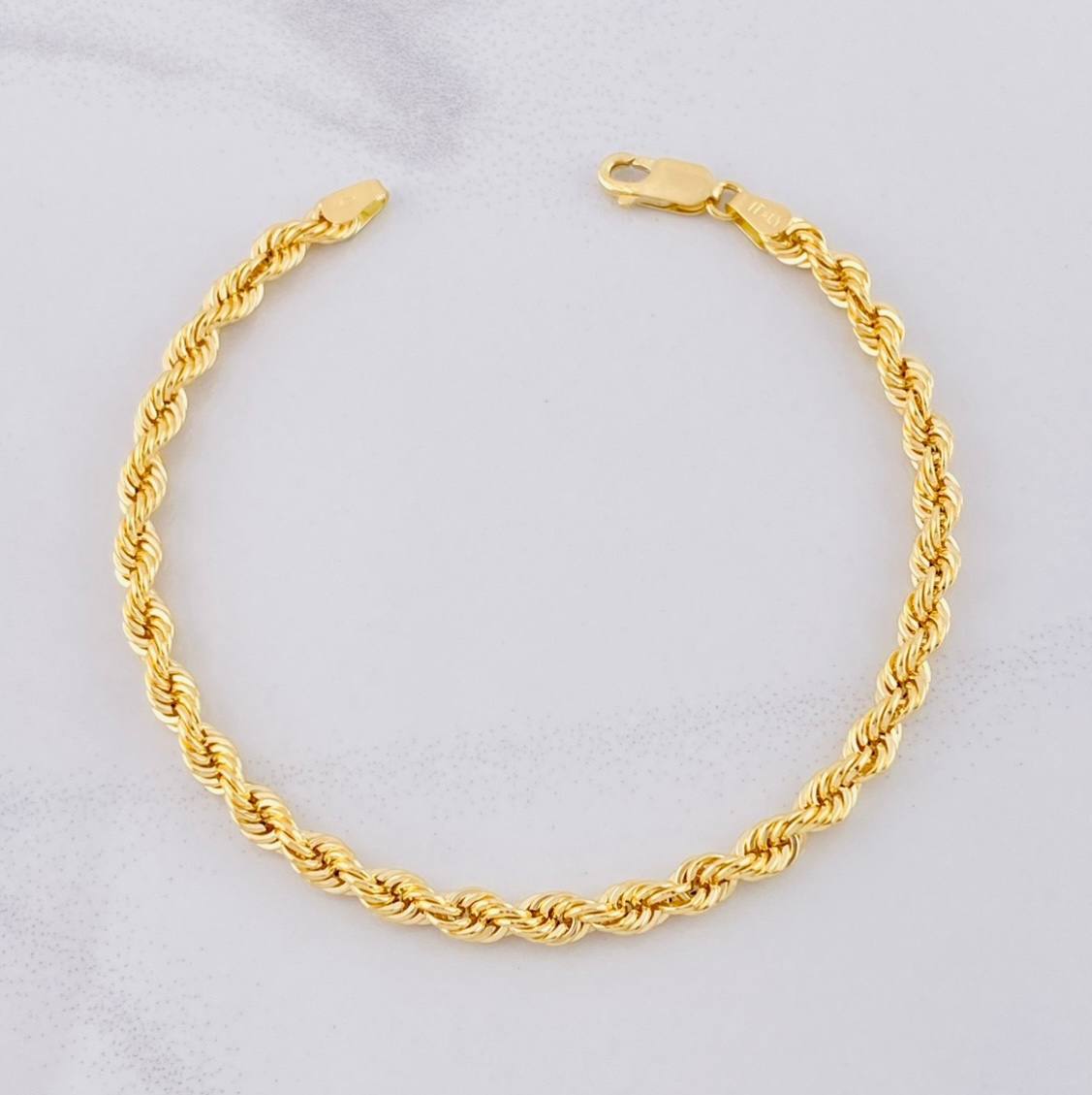 Pulso Lazo 5.1g / 20.4cm / 4.3mm Oro Amarillo 18K