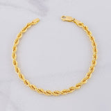 Pulso Lazo 5.1g / 20.4cm / 4.3mm Oro Amarillo 18K