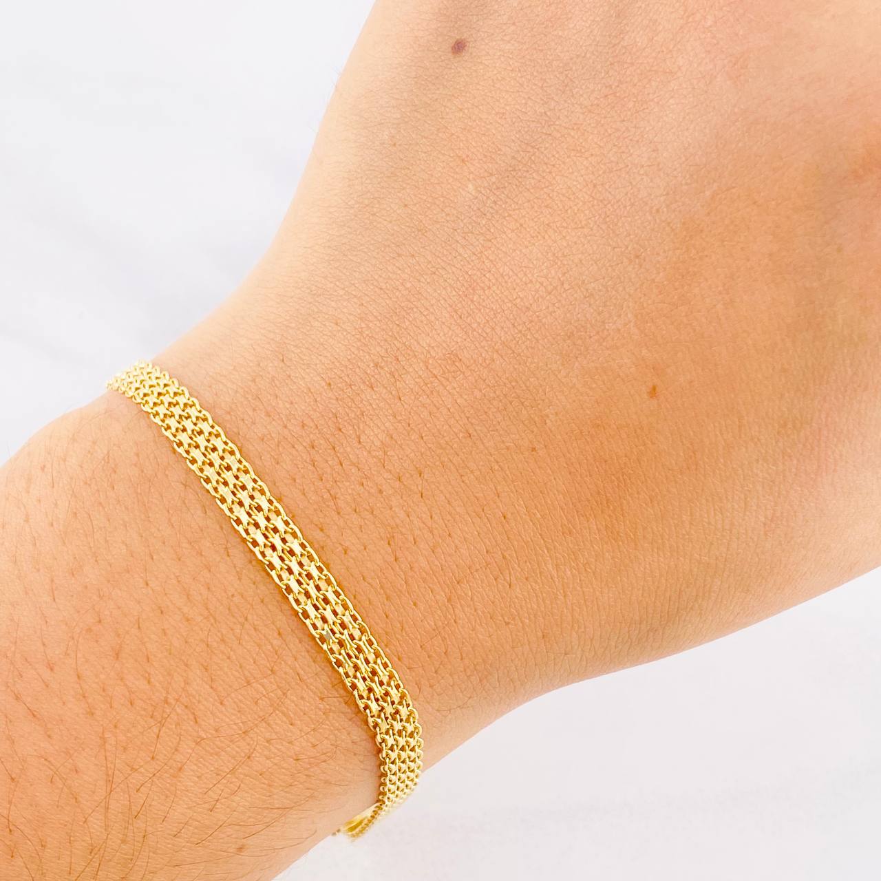 Pulso Chino 5.65g / 19.8cm / 4.7mm Oro Amarillo 18K