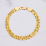 Pulso Chino 8.9g / 20.4cm / 7mm Oro Amarillo 18K