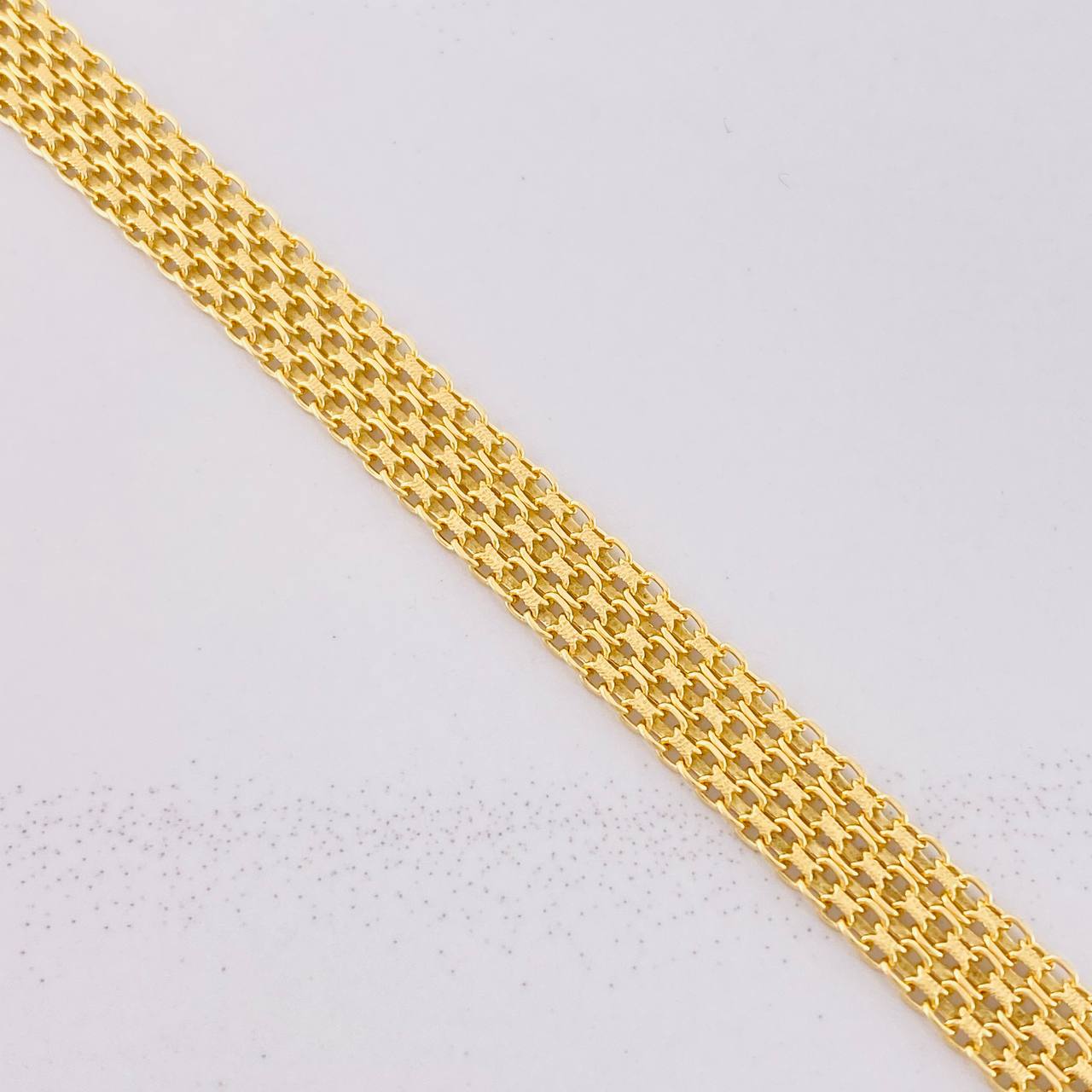 Pulso Chino 8.9g / 20.4cm / 7mm Oro Amarillo 18K