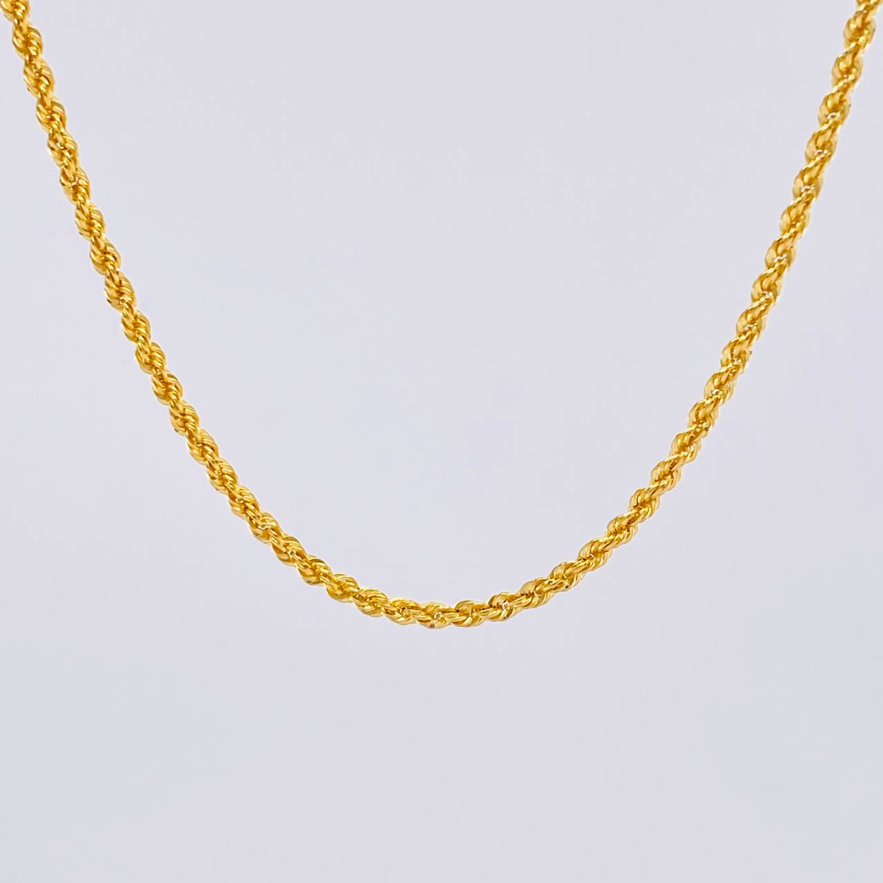 Cadena Lazo 3.35g / 60cm / 2.2mm Oro Amarillo 18K