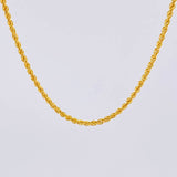 Cadena Lazo 3.35g / 60cm / 2.2mm Oro Amarillo 18K