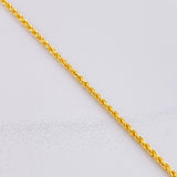 Cadena Lazo 3.35g / 60cm / 2.2mm Oro Amarillo 18K