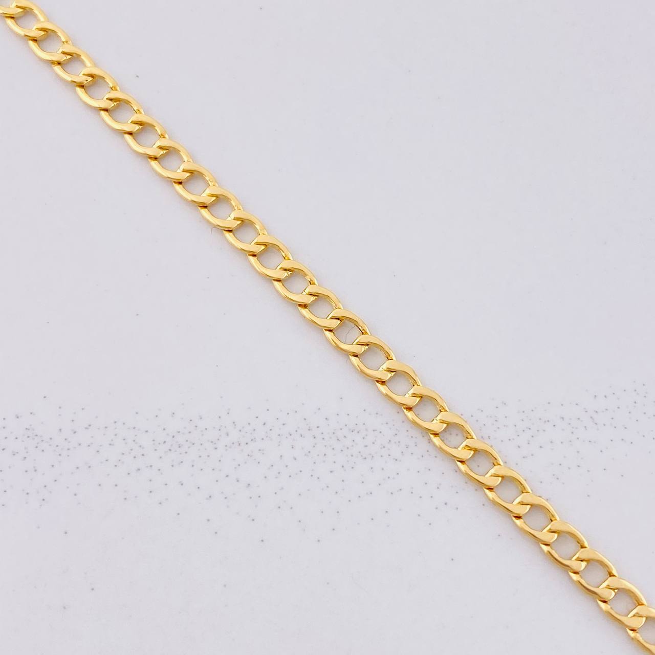 Cadena Cubana 5.65g / 60cm / 3.2mm Oro Amarillo 18K