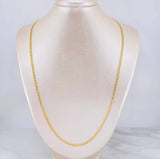 Cadena Cubana 5.95g / 60cm / 3.2mm Oro Amarillo 18K