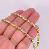 Cadena Lazo Especial 12.6g / 60cm / 3mm Oro Amarillo 18K