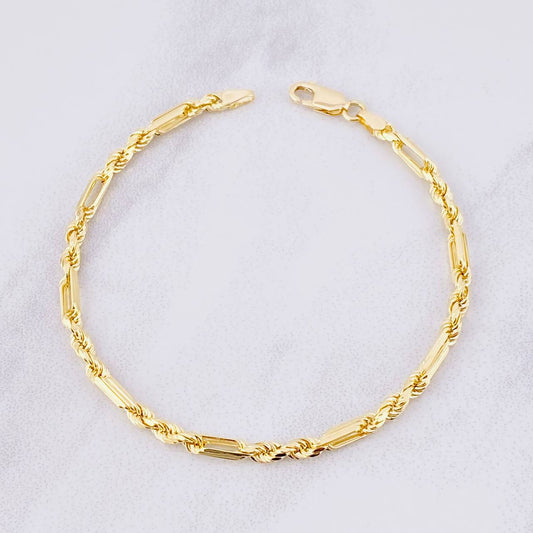 Pulso Lazo Especial 6.5g / 20.6cm / 3.5mm Oro Amarillo 18K