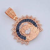 Dije Cristo Rostro 7.35gr / 3.5cm / Dos Oros Blanco Rosa 18K $