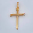 Dije Cruz Clavos 4.05gr / 4.8cm / Oro Amarillo 18K $