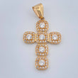 Dije Cruz Tupida 3.85gr / 3.5cm / Oro Amarillo 18K $