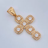 Dije Cruz Tupida 3.85gr / 3.5cm / Oro Amarillo 18K $