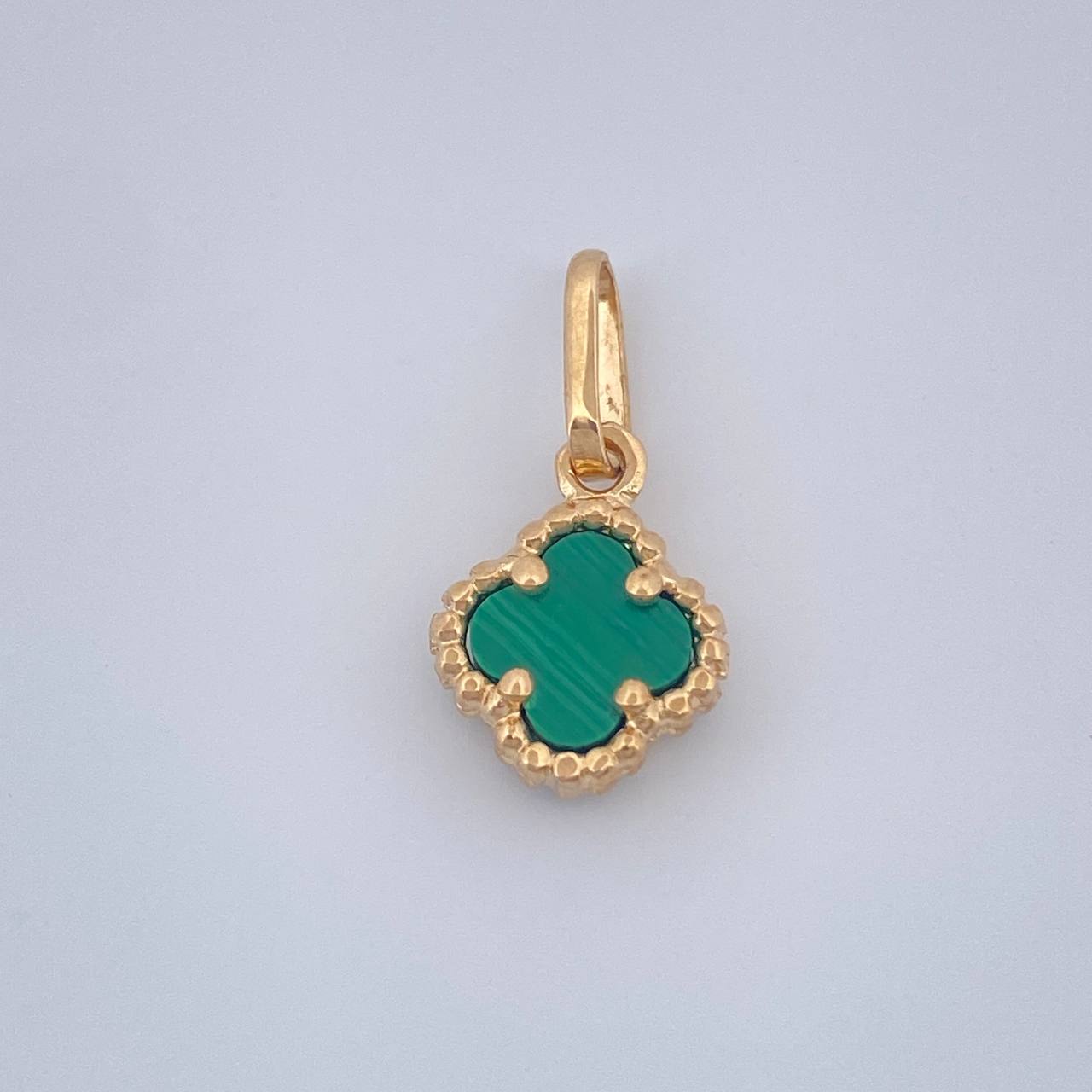 Dije Trebol 0.75gr / 1.7cm / Oro Amarillo Nac.Esp. 18K $