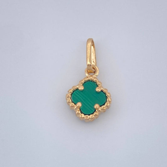Dije Trebol 0.75gr / 1.7cm / Oro Amarillo Nac.Esp. 18K $