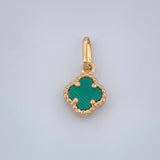 Dije Trebol 0.75gr / 1.7cm / Oro Amarillo Nac.Esp. 18K $