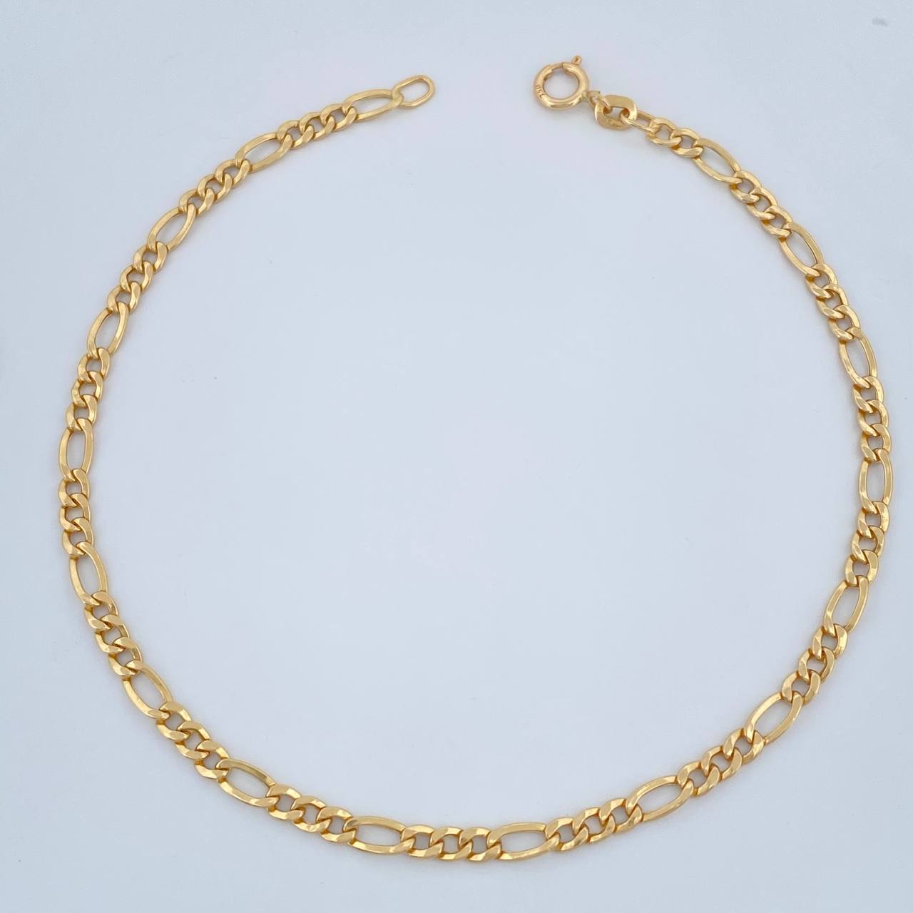 Pulso Figaro 1gr / 19.5cm / 2mm Oro Amarillo +1 18K %