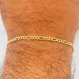 Pulso Figaro 1gr / 19.5cm / 2mm Oro Amarillo +1 18K %