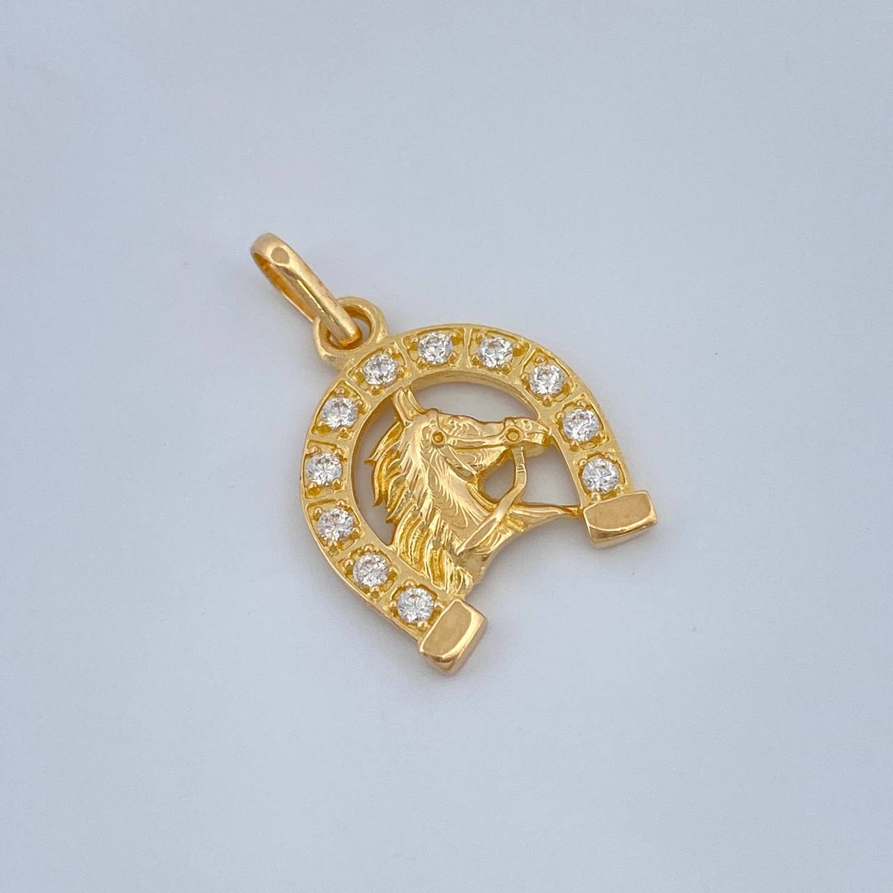 Dije Herradura Caballo 1.8gr / 2cm / Oro Amarillo 18K +