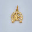 Dije Herradura Caballo 1.75gr / 2cm / Oro Amarillo 18K +