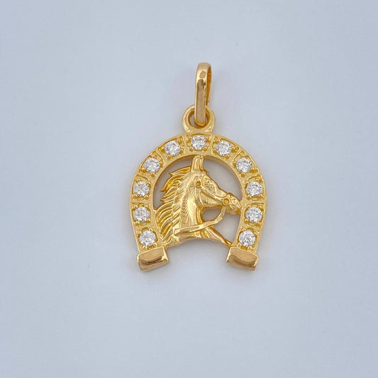 Dije Herradura Caballo 1.8gr / 2cm / Oro Amarillo 18K +