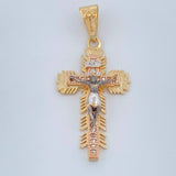 Dije Cruz Cristo Milagroso De Buga 3.95gr / 3.6cm / Tres Oros 18K %