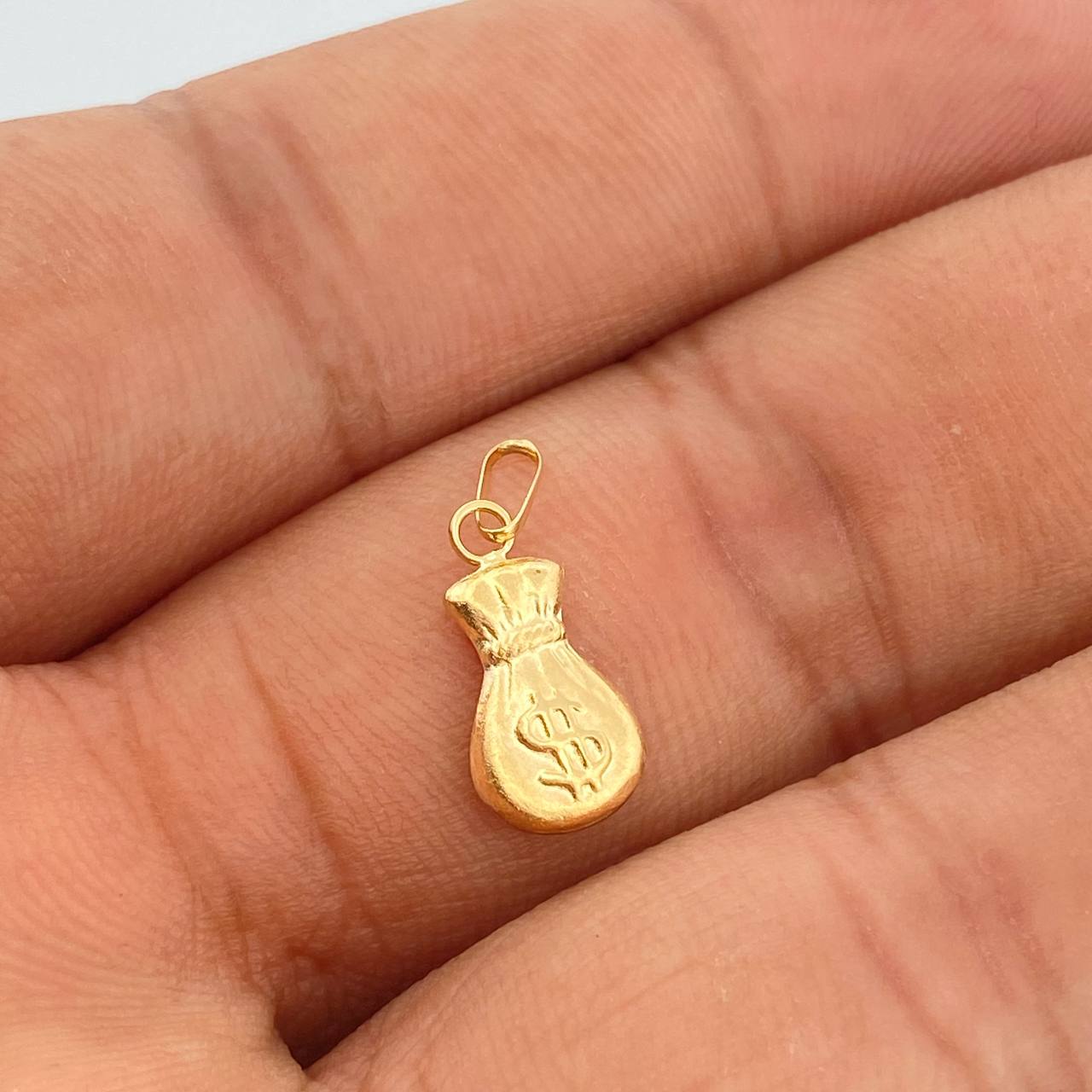 Dije Bolsa de Dinero 0.35gr / 1.8cm / Oro Amarillo 18%