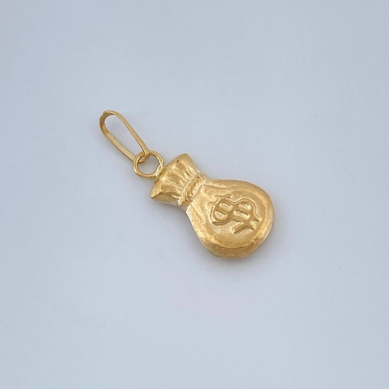 Dije Bolsa de Dinero 0.35gr / 1.8cm / Oro Amarillo 18%