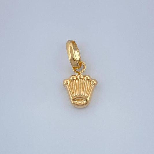 Dije Corona RX 0.25gr / 1.2cm / Oro Amarillo 18%