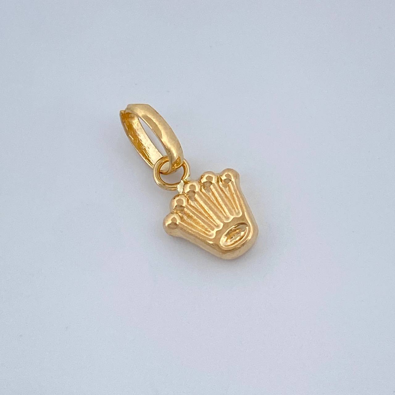 Dije Corona RX 0.25gr / 1.2cm / Oro Amarillo 18%