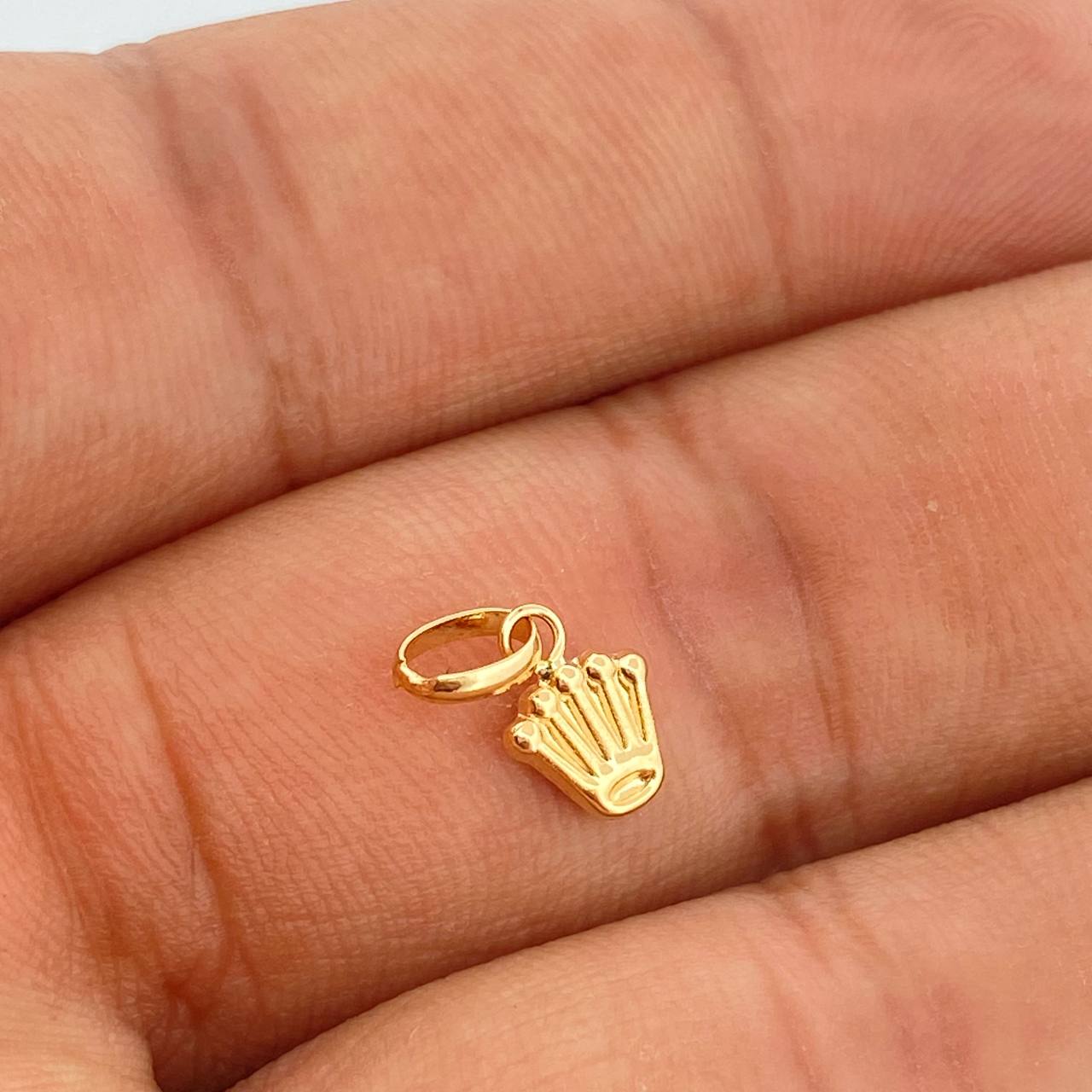 Dije Corona RX 0.25gr / 1.2cm / Oro Amarillo 18%