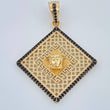 Dije Placa Medusa 4.85gr / 4.3cm / Oro Amarillo 18K +