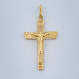 Dije Cruz Cristo 1.45gr / 4cm / Oro Amarillo 18K +