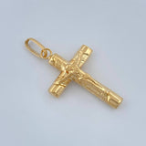 Dije Cruz Cristo 1.2gr / 3cm / Oro Amarillo 18K +