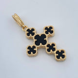 Dije Cruz Trebol 2.8gr / 3.3cm / Oro Amarillo Nac.Esp. 18K %