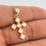 Dije Cruz Trebol 3.4gr / 3cm / Oro Amarillo Nac.Esp. 18K %