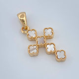 Dije Cruz Trebol 3.4gr / 3cm / Oro Amarillo Nac.Esp. 18K %