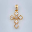 Dije Cruz Trebol 3.4gr / 3cm / Oro Amarillo Nac.Esp. 18K %