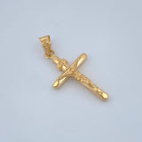 Dije Cruz Cristo 0.7gr / 2.6cm / Oro Amarillo 18K %