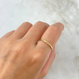 Anillo Lazo Cruzado 1.5gr / T6 3/4 / Oro Amarillo *