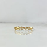 Anillo Corazones 1gr / T5 1/4 / Oro Amarillo