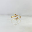 Anillo Abrazo Serpiente 0.75gr / T8 1.4 / Circones Verdes Oro Amarillo ©