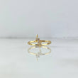 Anillo Rayo 1.25gr / T5 3/4 / Circones Blancos Oro Amarillo