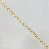 Pulso Cubano 1.3gr / 13cm-15.5cm / Placa Rectangular Curva Oro Amarillo +1 ©