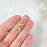 Dije Colibri 1.75gr / 2cm / Circones de Colores Oro Amarillo