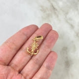 Dije Ancla Timon 2.2gr / 2.8cm / Oro Amarillo