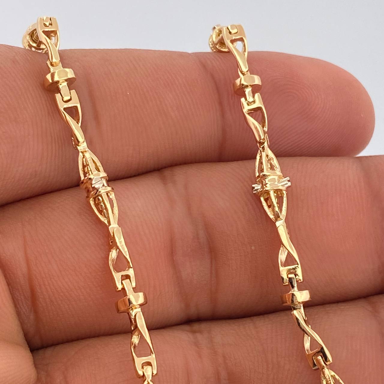 Cadena Dubai 31.9gr / 61cm / 3mm Oro Amarillo 18K %