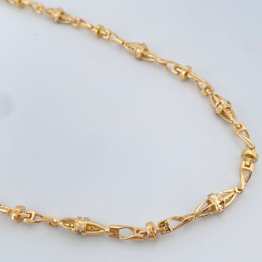 Cadena Dubai 31.9gr / 61cm / 3mm Oro Amarillo 18K %