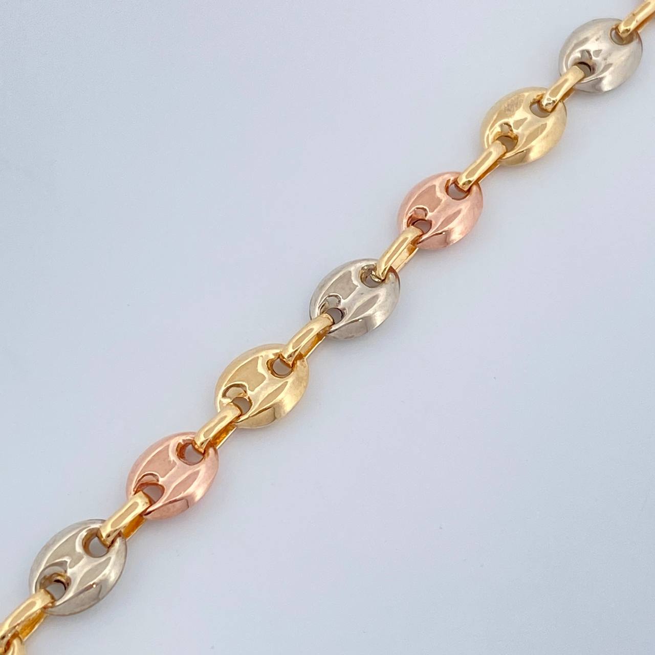 Tobillera GC 7.1gr / 27cm / 3mm Tres Oros 18K +
