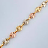 Tobillera GC 7.1gr / 27cm / 3mm Tres Oros 18K +