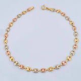 Tobillera GC 7.1gr / 27cm / 3mm Tres Oros 18K +